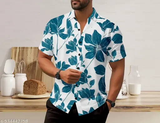 Sunset Peach Resort Shirt