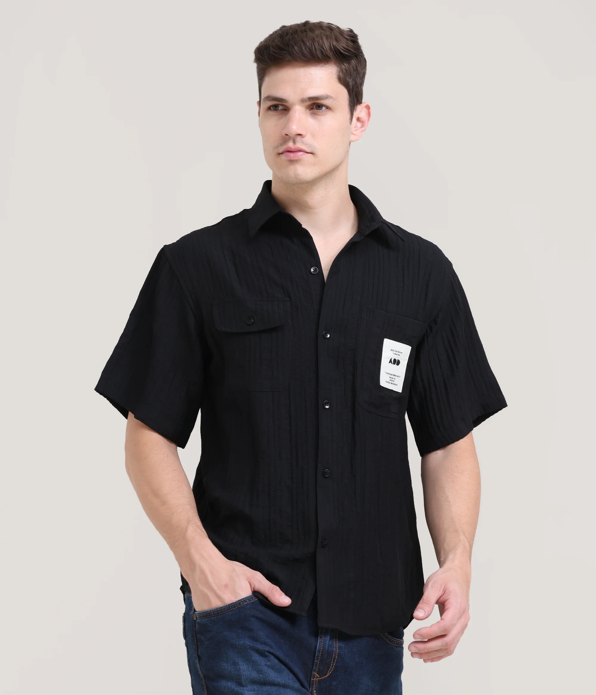 Night Shadow Solid Shirt