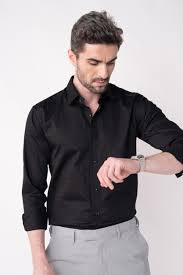 Jet Black Luxe Shirt