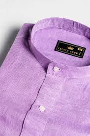 Plum Purple Semi Formal Shirt
