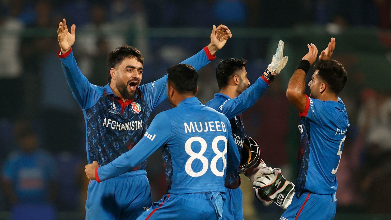 Afghanistan stuns top contender