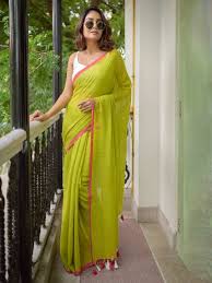Verdant Glow Chanderi Saree