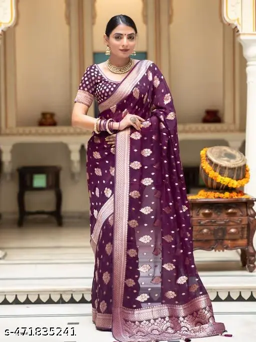 Midnight Plum Banarasi Muse