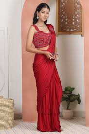 Crimson Dust Pure Silk Drape