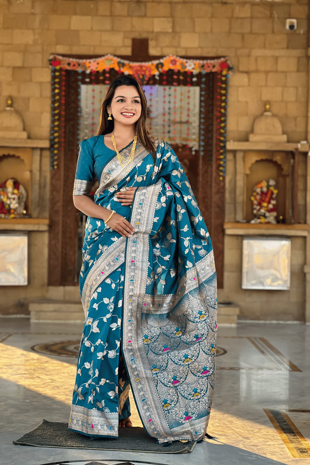 Peacock Aura Banarasi