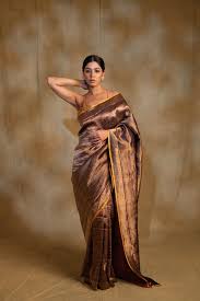 Bronze Bloom Raw Silk