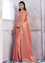 Coral Glimmer Chiffon