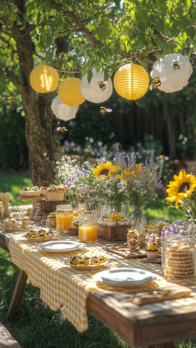 Birthday table setup