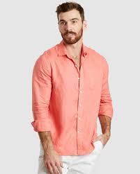 Sunrise Coral Casual Shirt