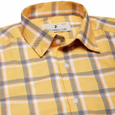 Mustard Gold Check Shirt
