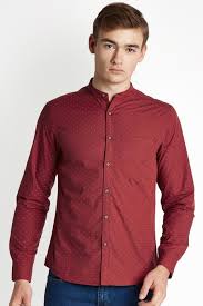 Oxblood Red Casual Shirt