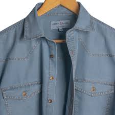Pewter Blue Chambray Shirt