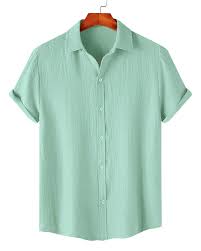 Ivory Mint Short Sleeve Shirt