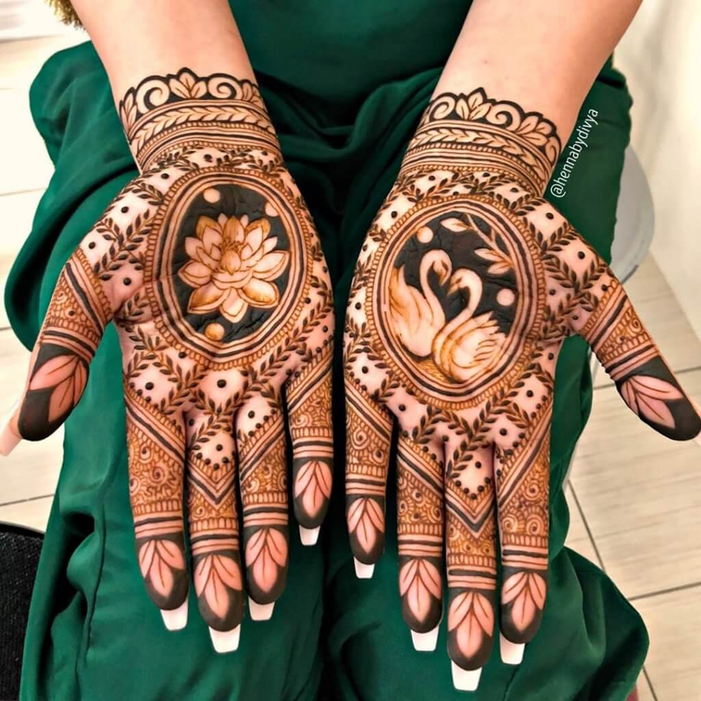 Bridal Lotus Motif