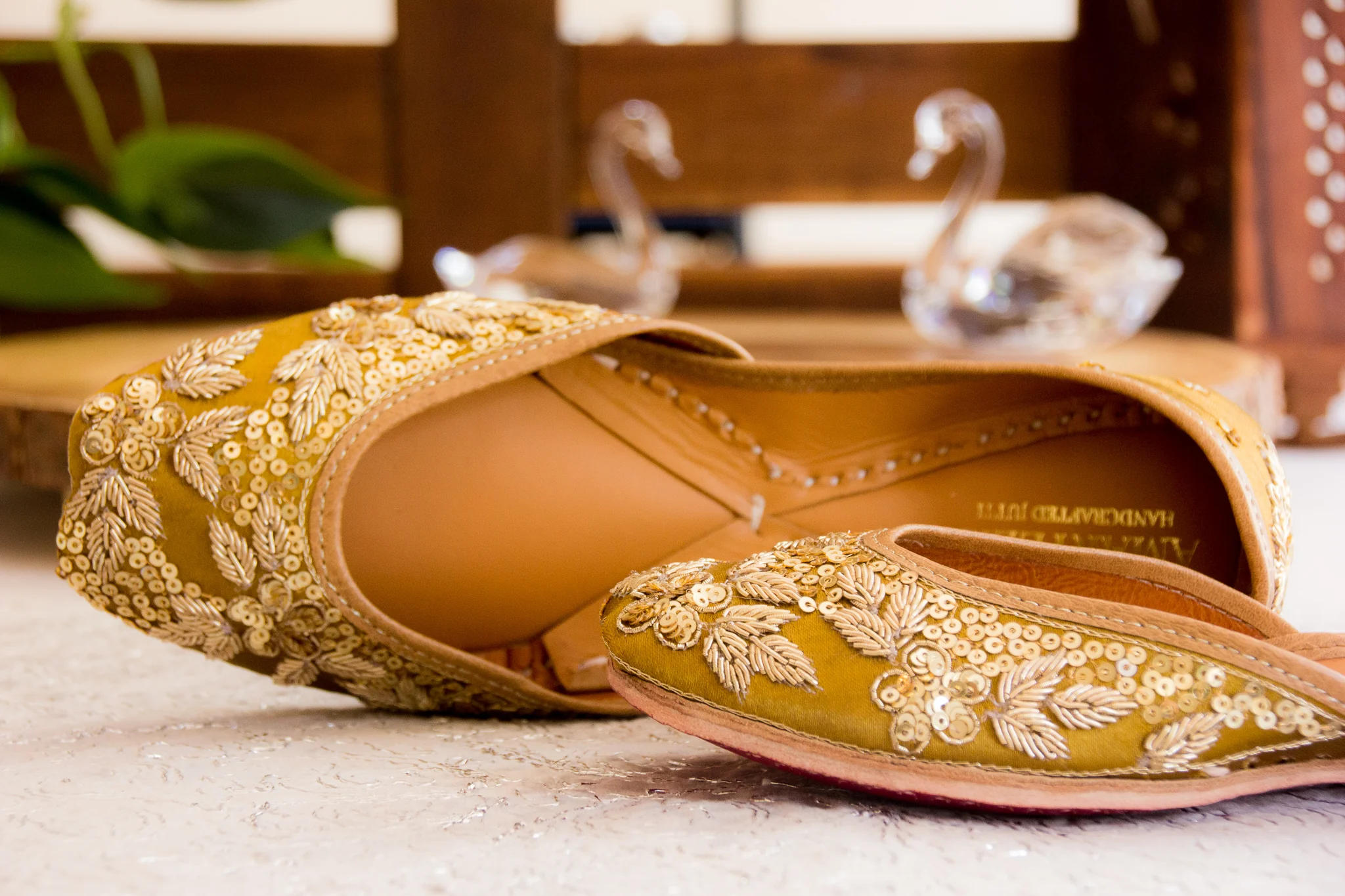 Bronze Shine Ethnic Party Jutti