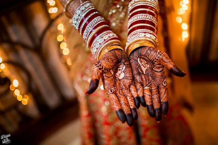 Bridal mehndi background