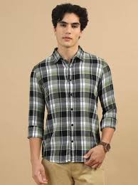 Moss Green Checkered Shirt