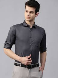 Charcoal Grey Twill Shirt