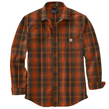 Burnt Sienna Flannel Shirt