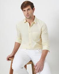 Pale Yellow Easywear Shirt