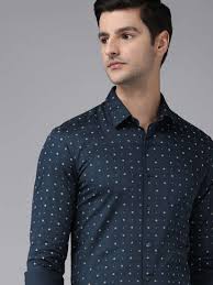 Navy Polka Dot Shirt