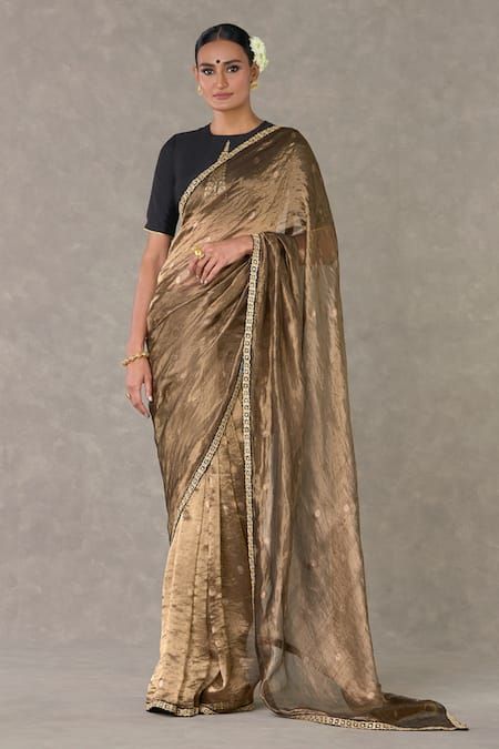 Rustic Bronze Tissue Saree