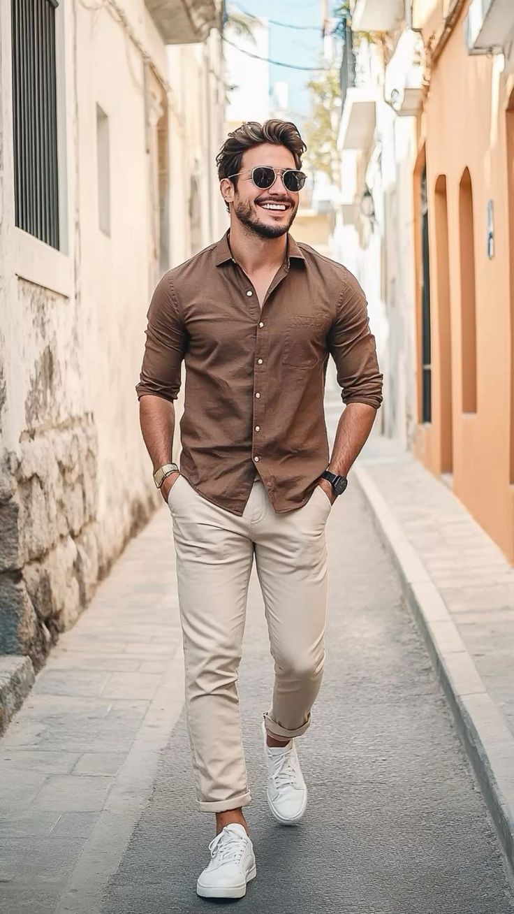 Soft Sand Casual Linen Shirt