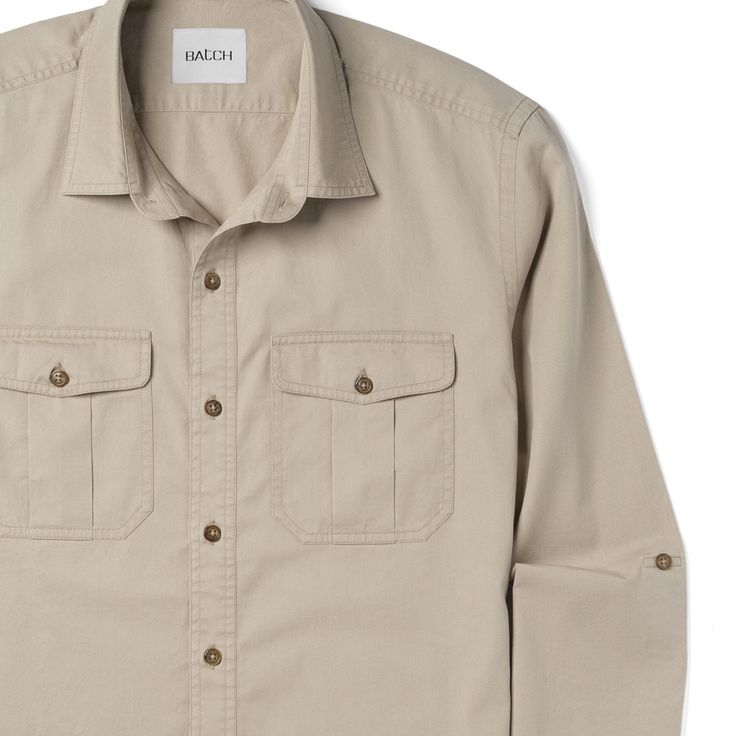 Warm Taupe Utility Shirt