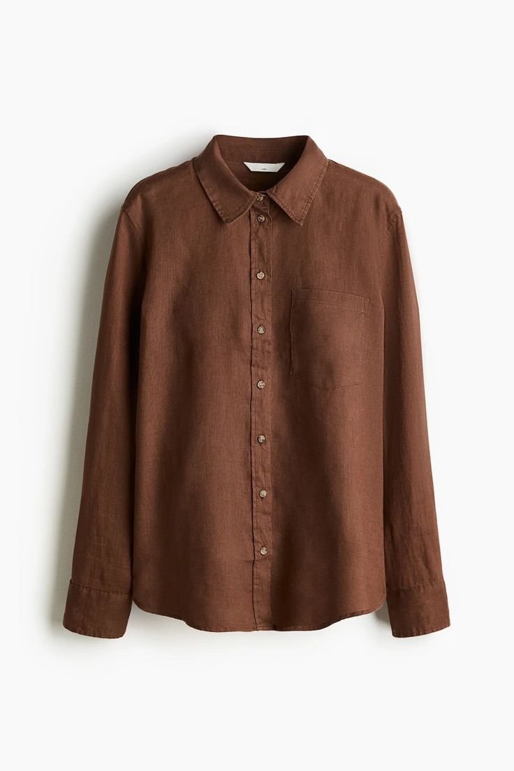 Mocha Brown Twill Shirt