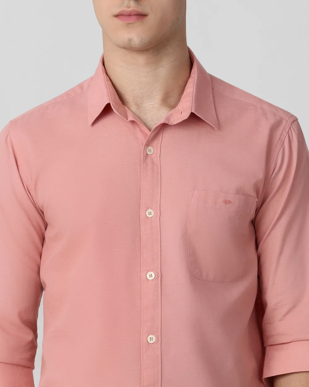 Soft Peach Casual Shirt