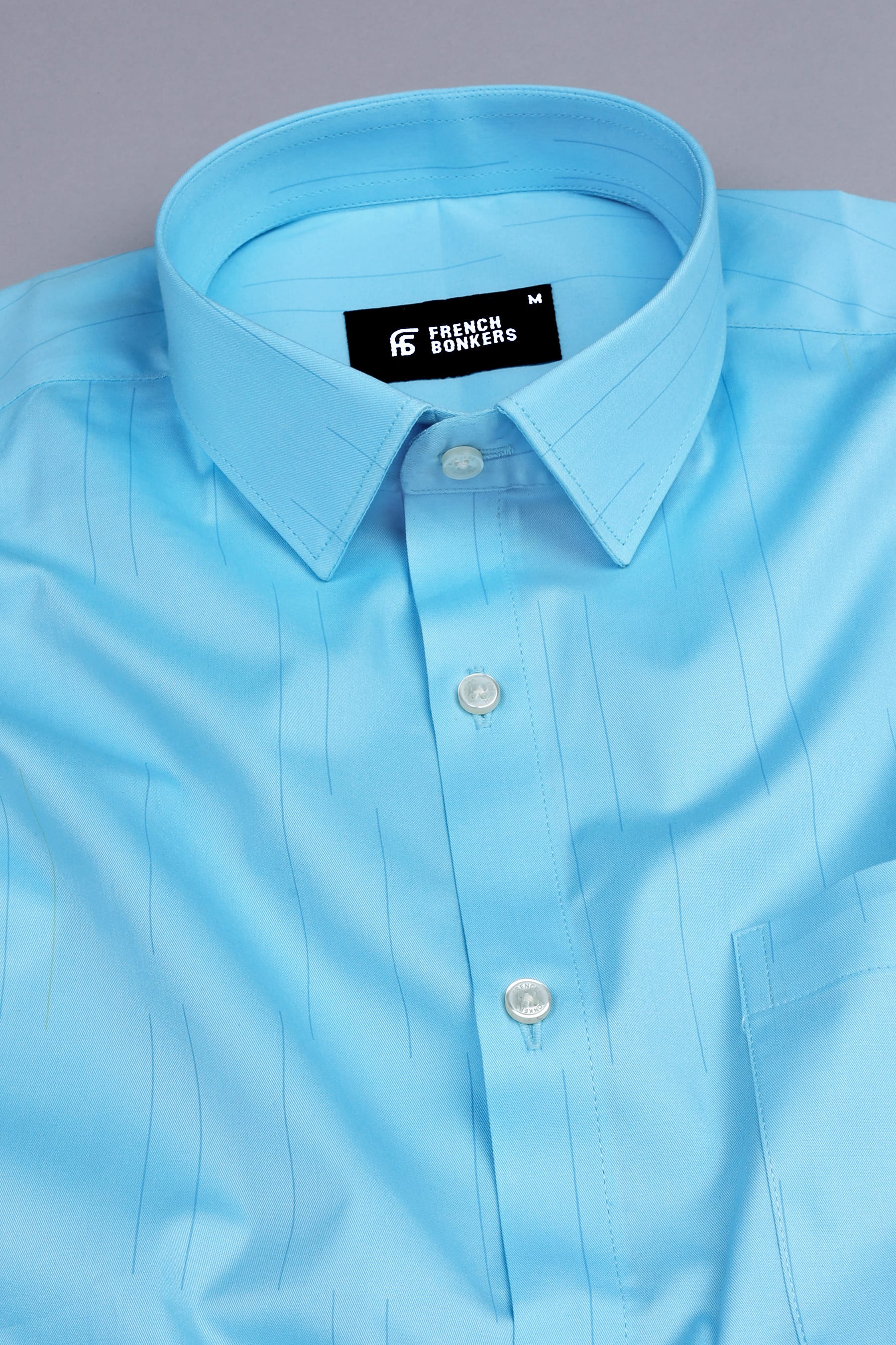 Arctic Blue Pinpoint Shirt