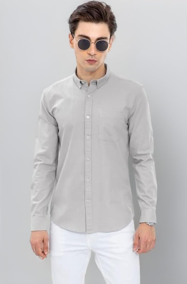 Dust Grey Slim Fit Shirt