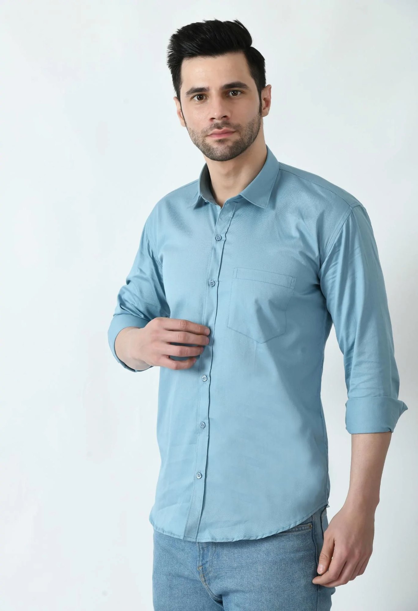 Ocean Navy Casual Shirt