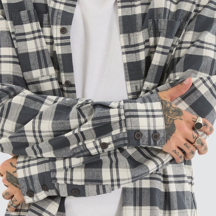 Ash Grey Check Shirt