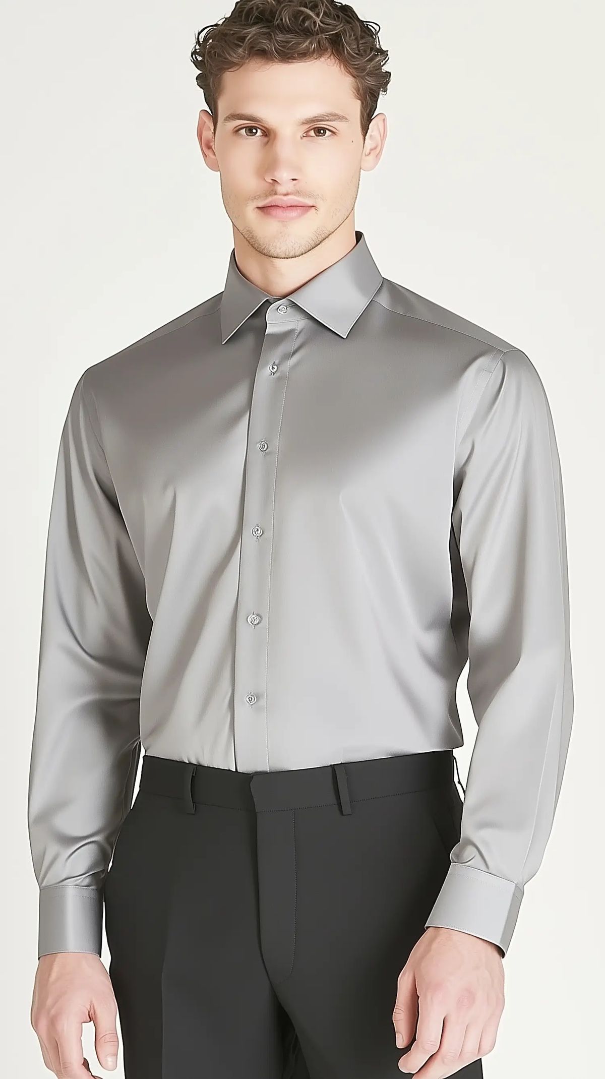 Steel Grey Formal Shirt