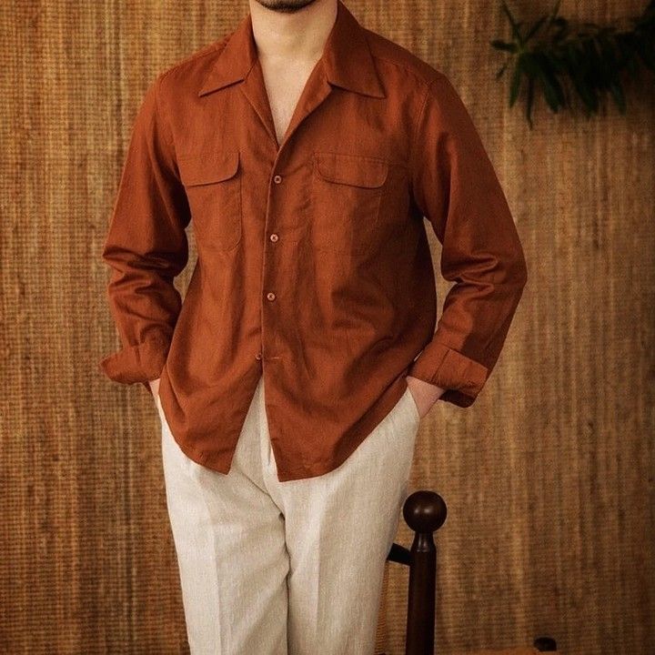 Coffee Brown Corduroy Shirt