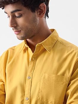 Amber Yellow Casual Shirt