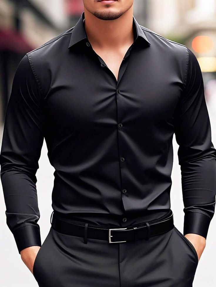 Graphite Black Formal Shirt