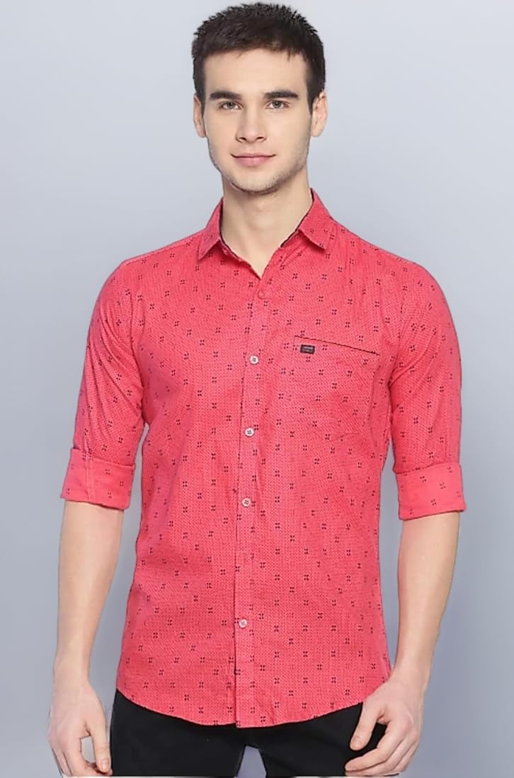 Crimson Red Casual Shirt