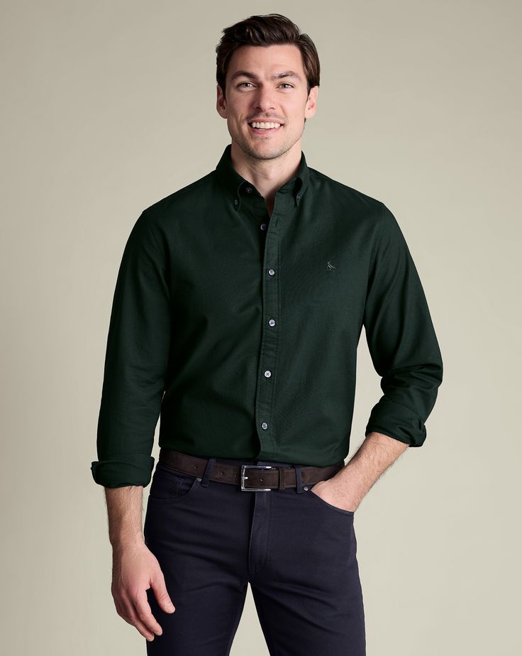 Emerald Green Oxford Shirt
