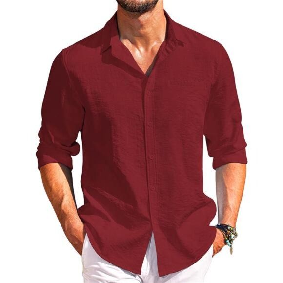 Wine Red Party Shirt