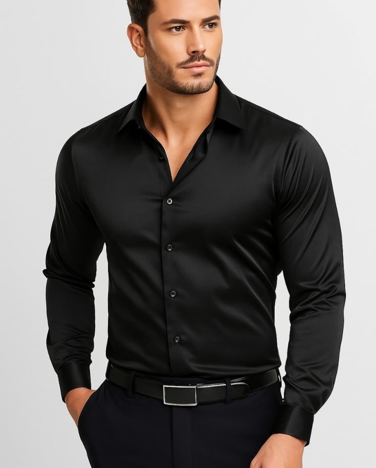 Jet Black Luxe Shirt