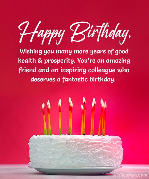 Colleague Birthday Wish