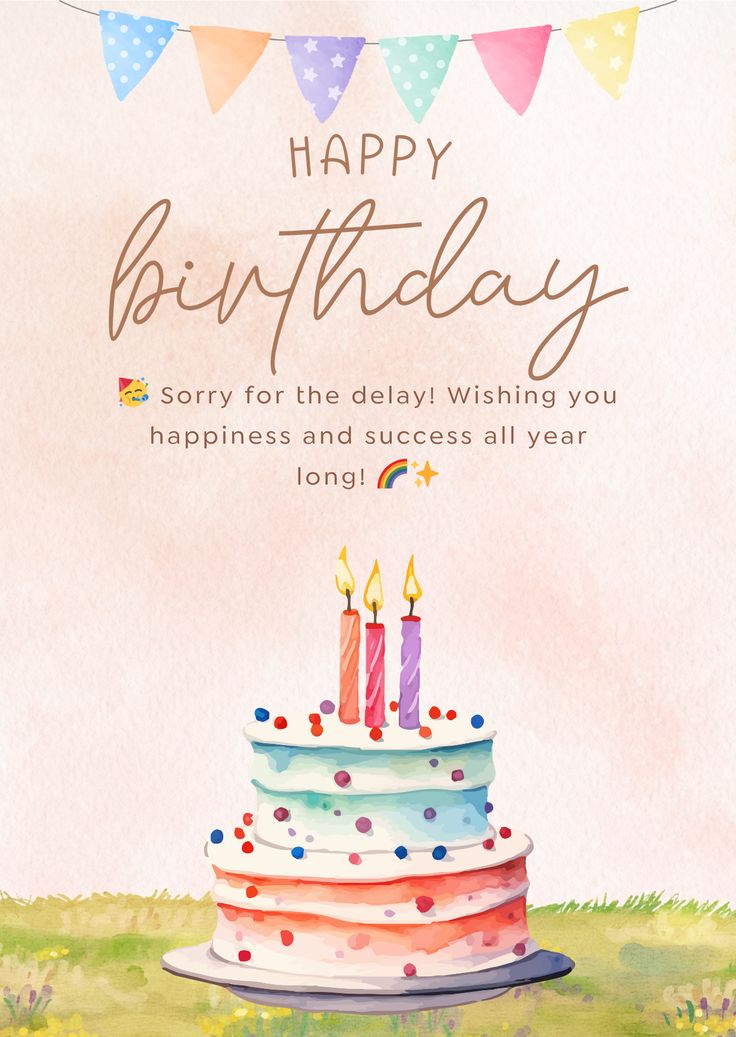 Belated Birthday Wish