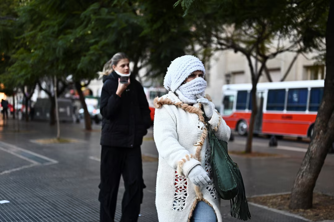 Europe wildfires-cold snap in S America