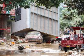 Reuters reports extreme floods and landslides hit eastern China during Storm Danas