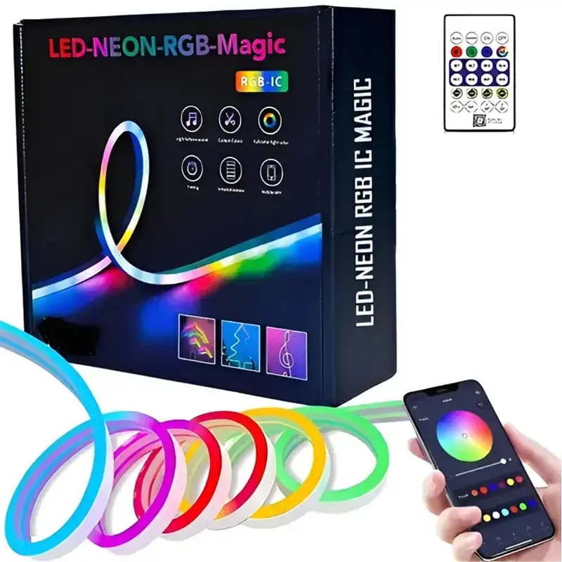 TIRA LED NEON RGB MAGIC FLEXIBLE BLUETOOTH
