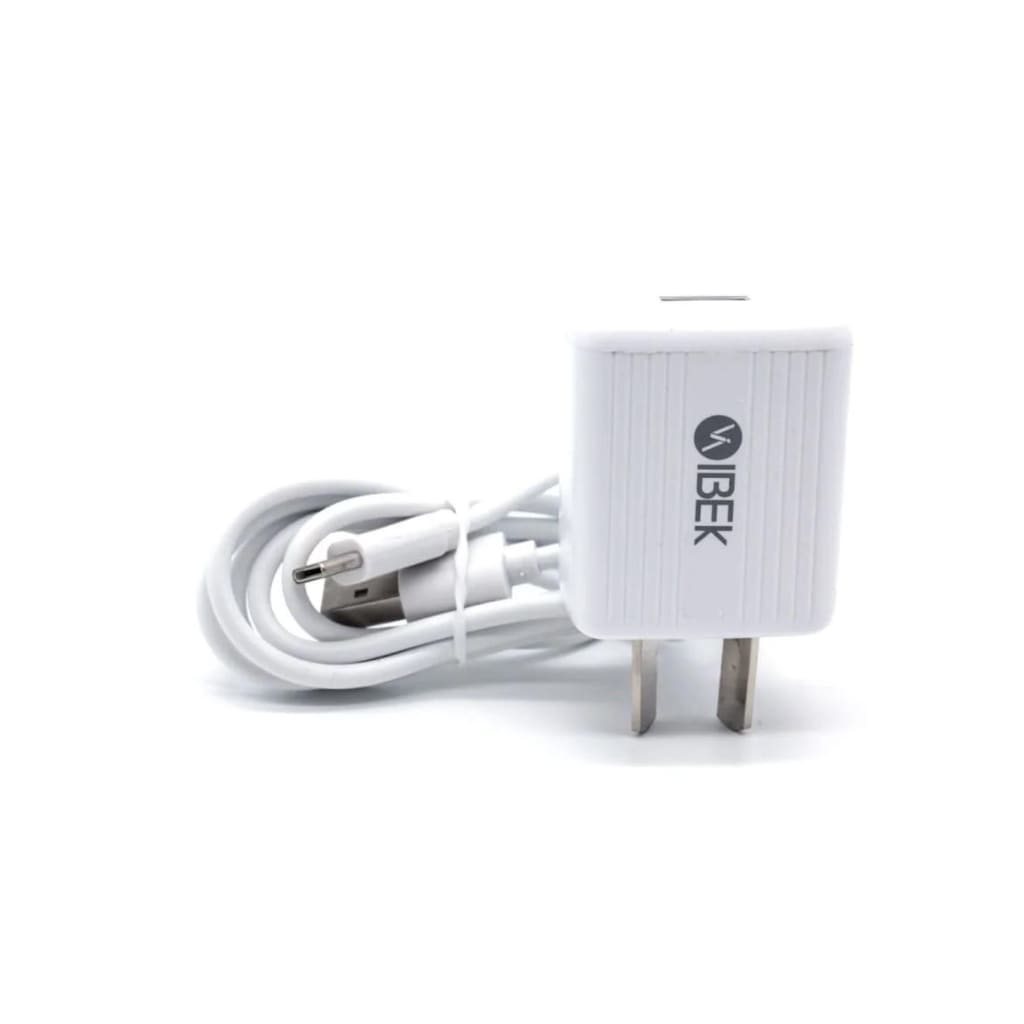 CARGADOR TIPO C IBEK 2.6A IBEK 1 PUERTO USB IB-2604