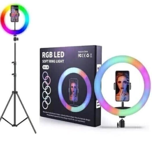 ARO DE LUZ 31CM/12 RGB/CALIDA/FRIA CON TRIPODE MJ30