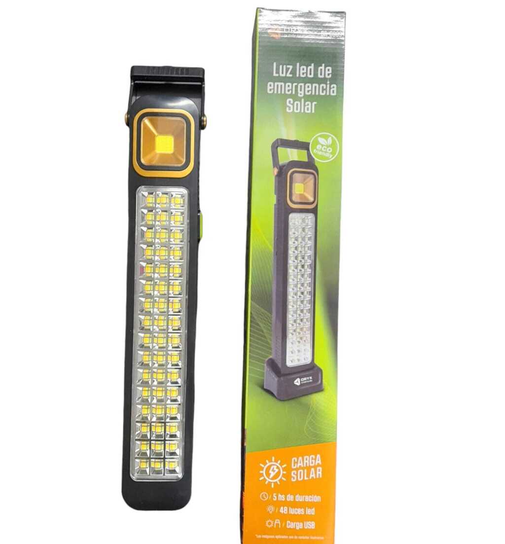 LUZ DE EMERGENCIA ORYX CON CARGA SOLAR 48LEDS miniatura 8